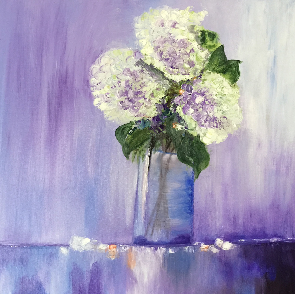 White Hydrangeas Art | Marie Art Gallery