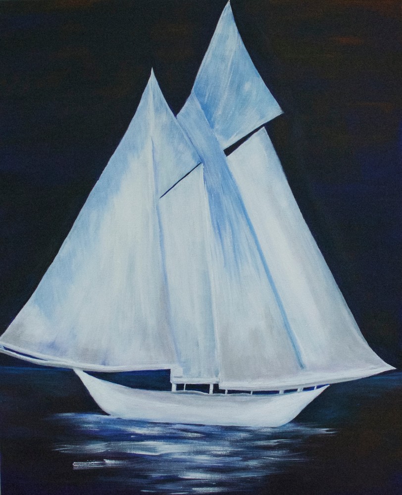 Sailing Into The Night Art | Marie Art Gallery