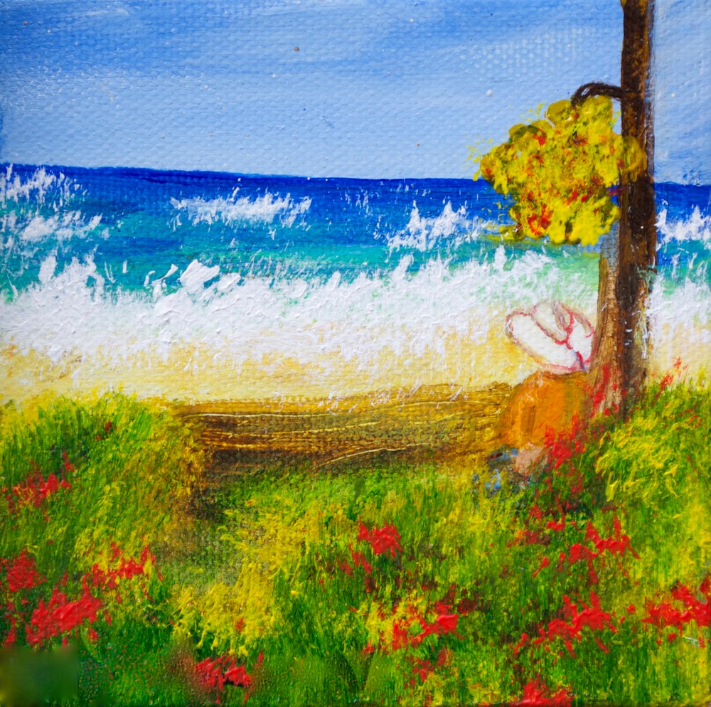 Relaxing By The Sea Art | Marie Art Gallery