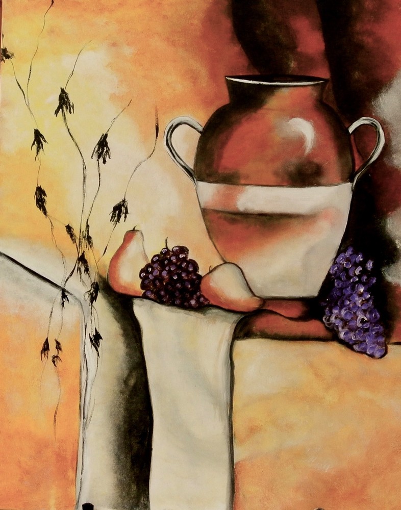 A Crock Of Wine Art | Marie Art Gallery