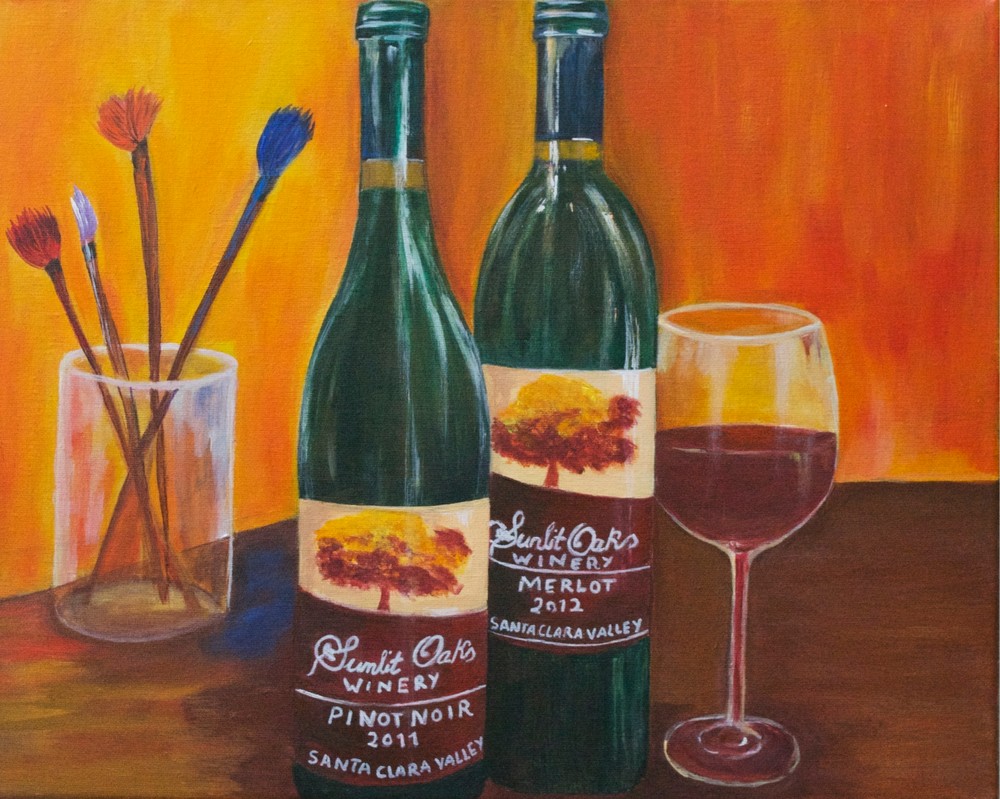 Sunlit Oaks Winery Art | Marie Art Gallery