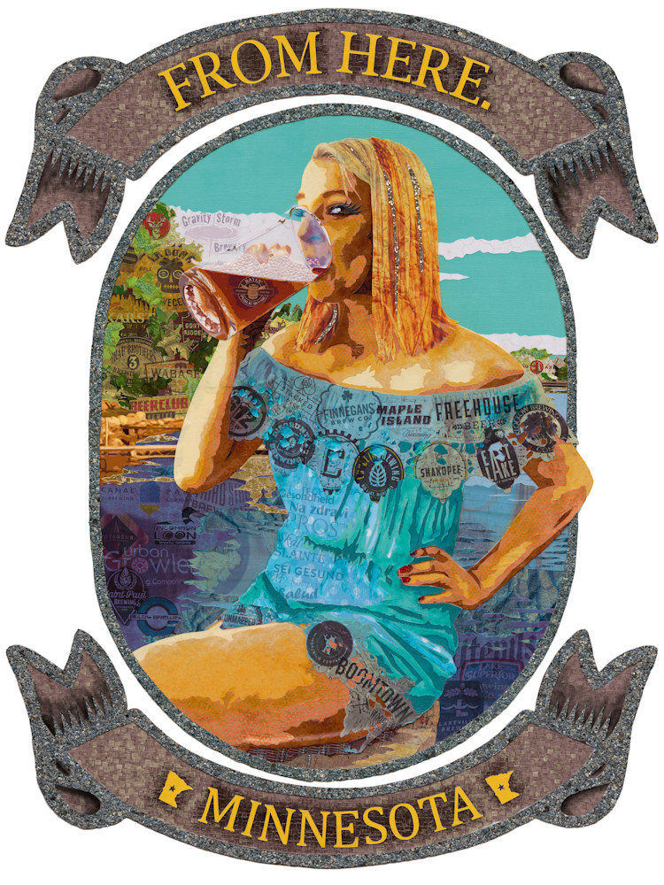 Beer Woman Art | Kristi Abbott Gallery & Studio
