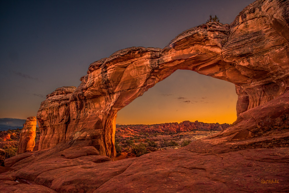 Broken Arch Sunset Arches National Park
