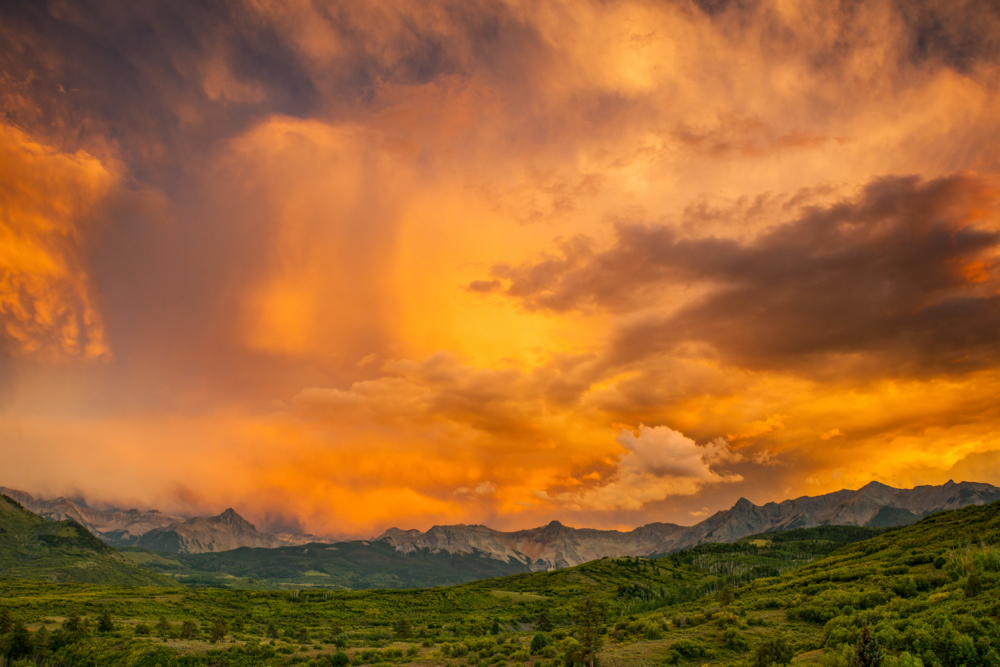 Fire Sky Above Mount Sneffels Photography Art | Craig Primas Photography