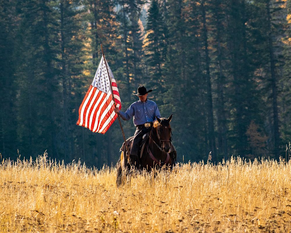 Fine Art Western Photography | Old Glory in Montana