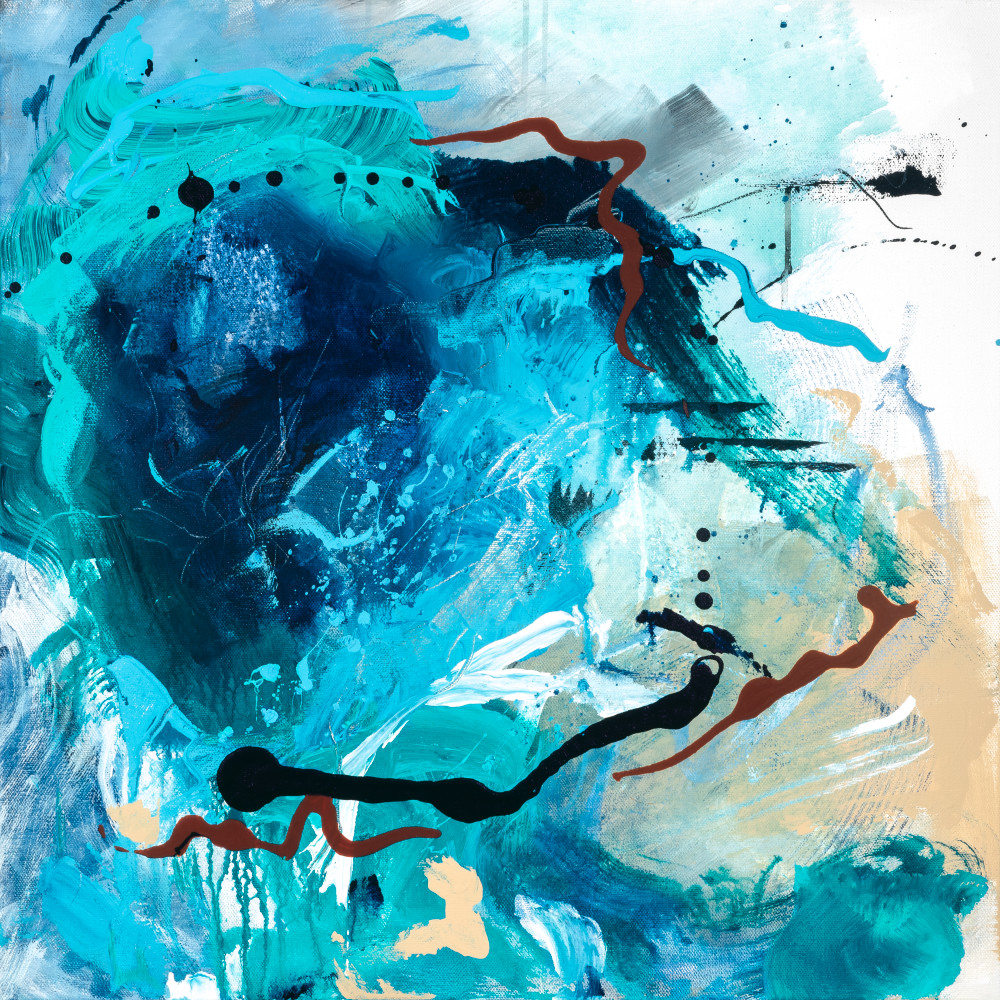 Abstract, blue, teal