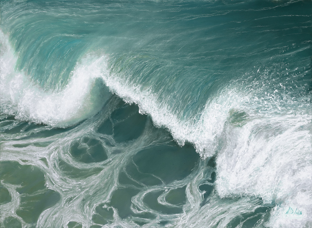 S.Gehring - Oregon Coast Wave Art - Over A Barrel