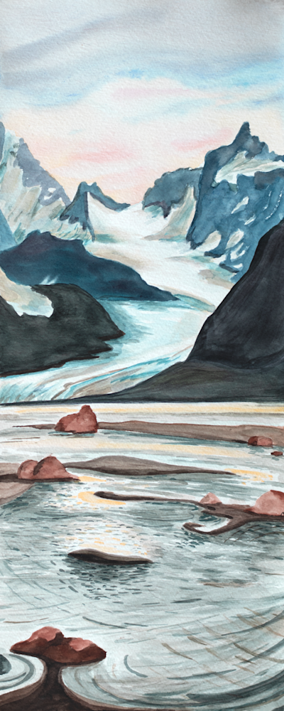 Alaskan Glacier Art for sale.