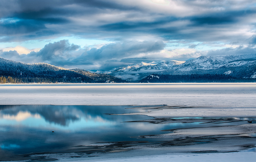 Blue Winter Lake