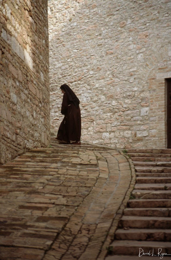 Nun at Basilica of St. Francis