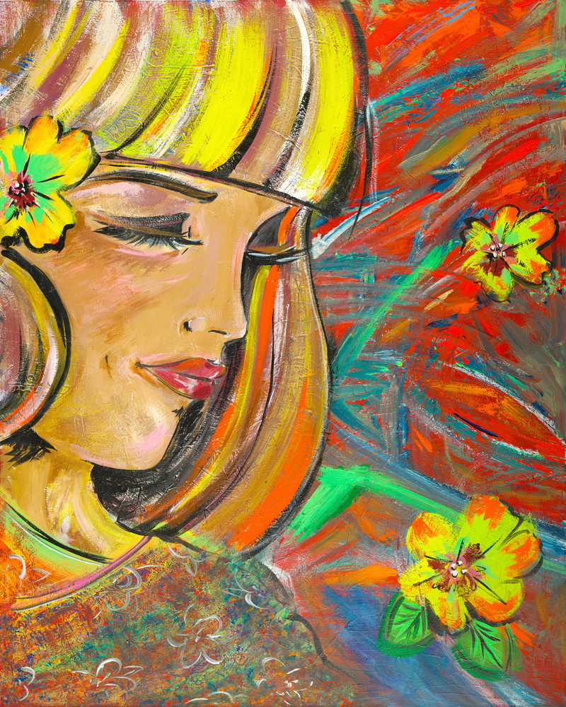 "Retro Island Girl" Art | JD Shultz Art "Retro Island Girl" Art | JD Shultz Art