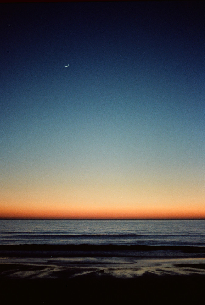 Moon Rise over Ocean Beach