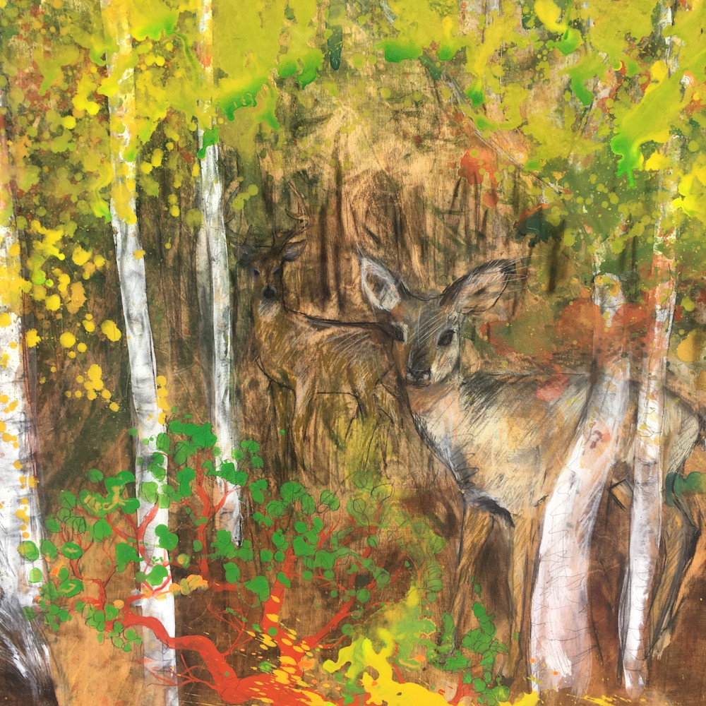 Deer in Forest with Manzanita