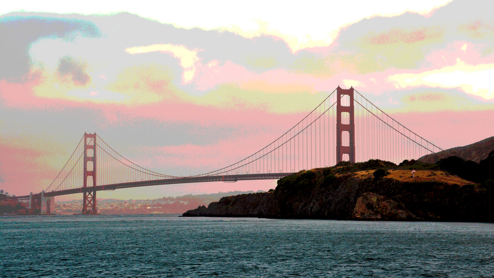 Golden Gate Bridge At Sunset Photography Art | Don Kerner Photography
