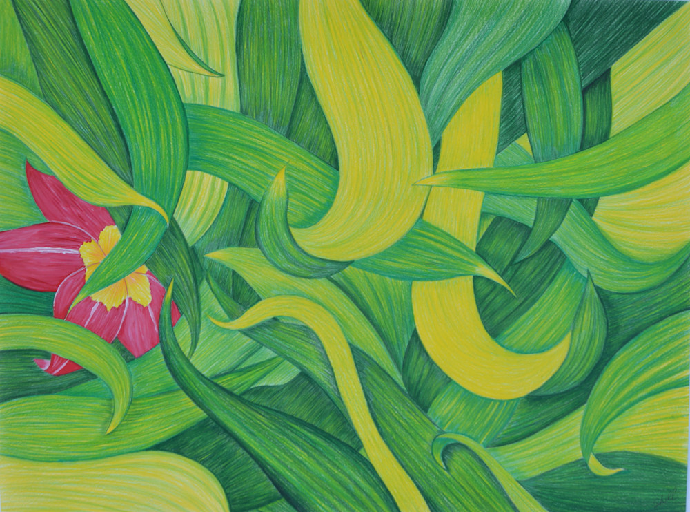 Flower In The Leaves #3 Art | InspiringLee