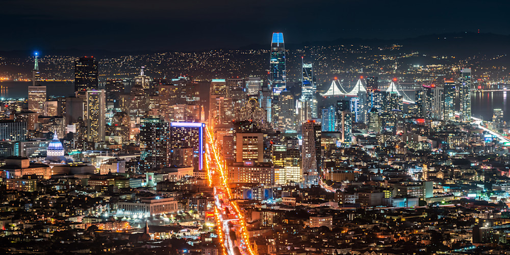 Twin Peaks View of Downtown San Francisco - San Francisco City Images