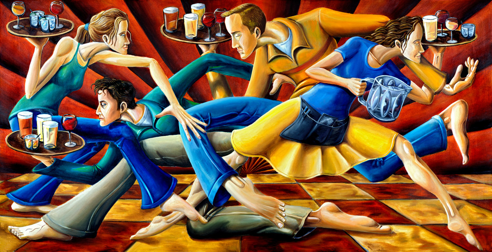 Waiters-Servers-Spear-painting-Columbia 
