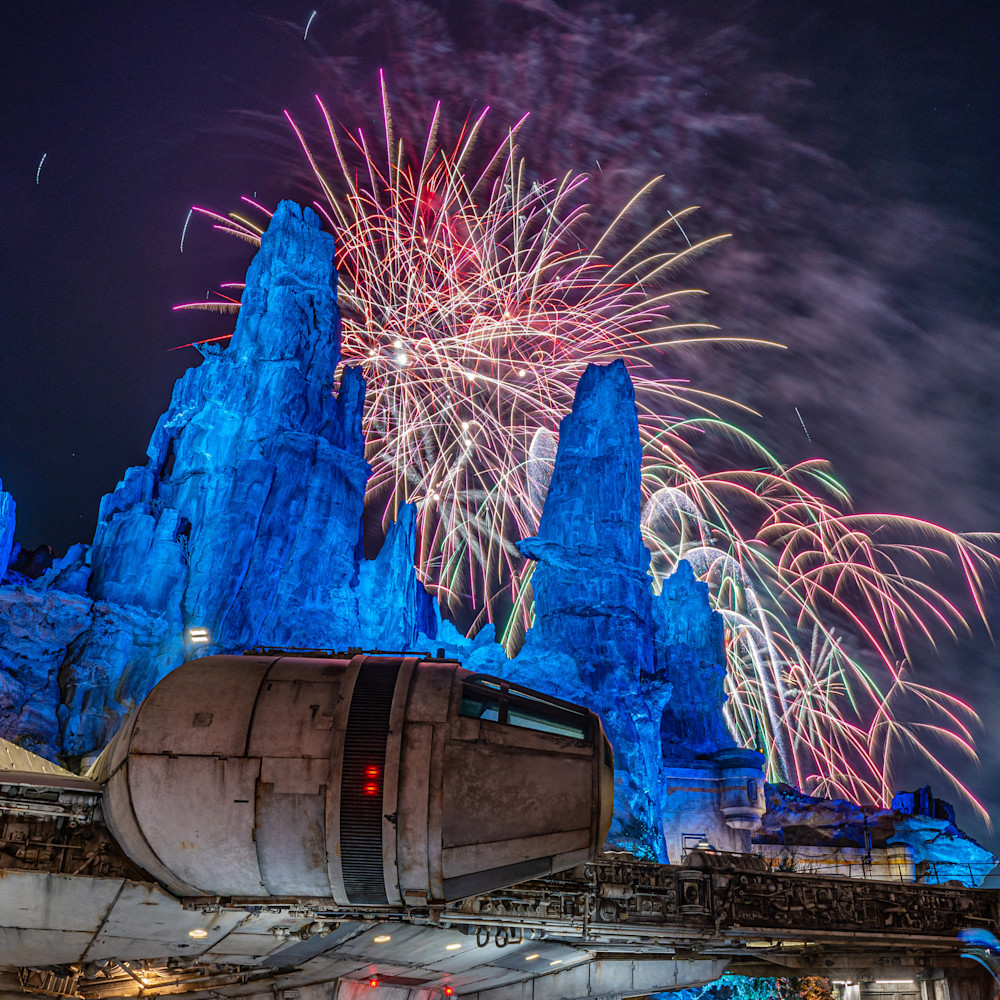 Millennium Falcon Smugglers Run Fireworks - Disneyland Star Wars Pictures