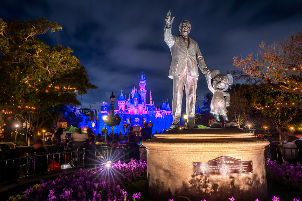 Disneyland at Night - Disneyland Castle Photos