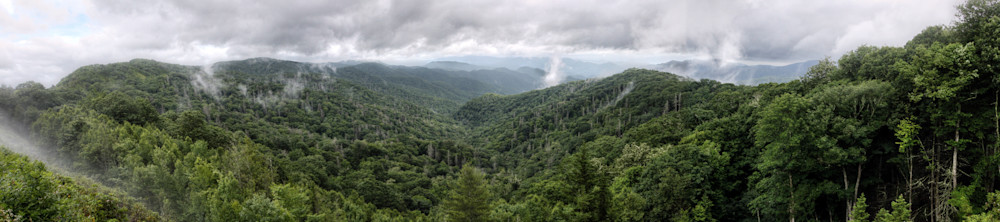 Smokey Mountain Pano Photography Art | Captured Adventure Photography