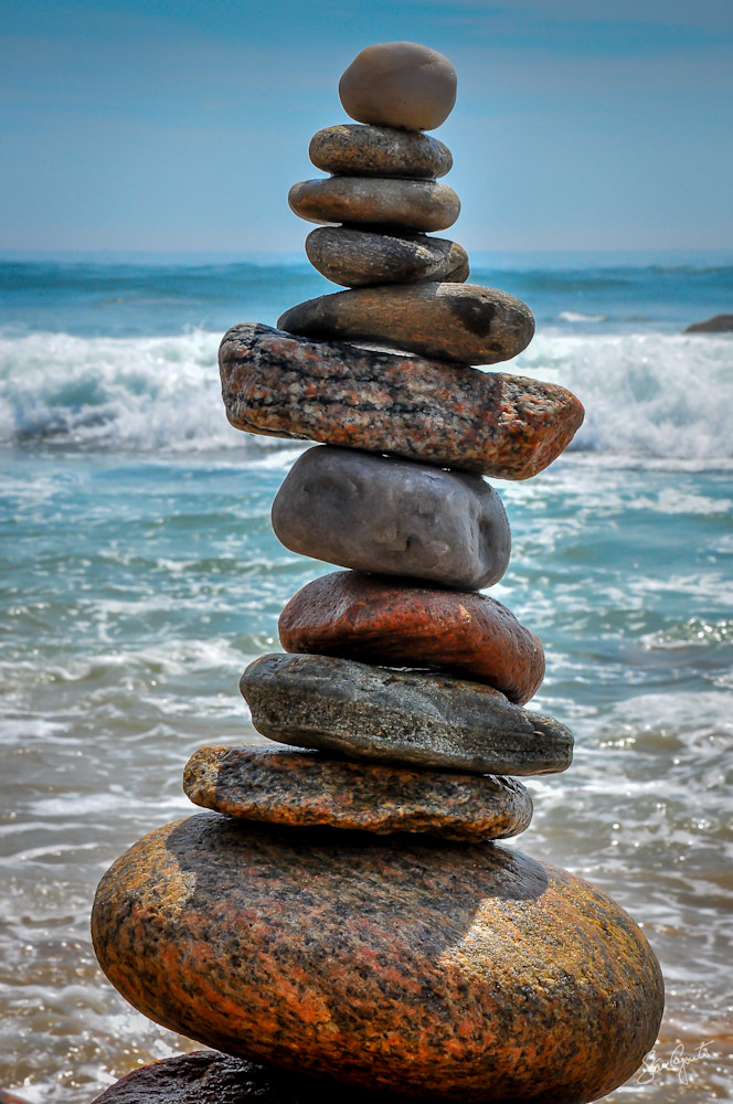 Seaside Cairn Photography Art | Light of Day Gallery