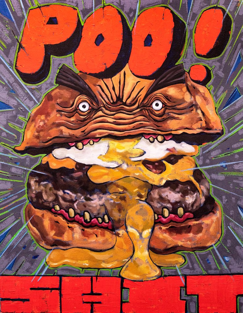 Poo! Shit Burger Art | Matt Pierson Artworks