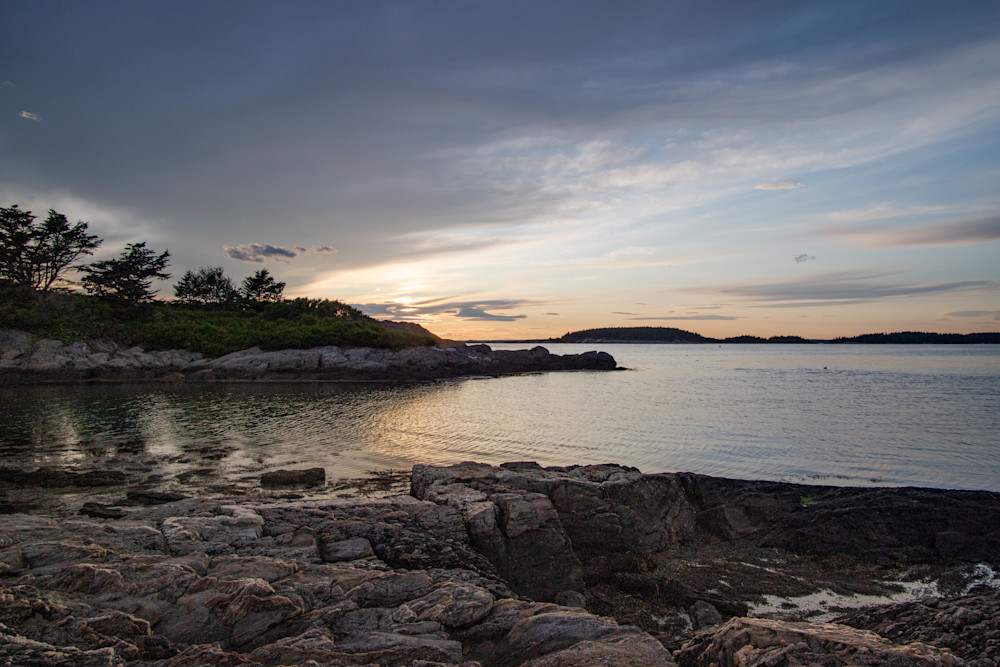 Sunset over Bathtub Cove Photograph for sale