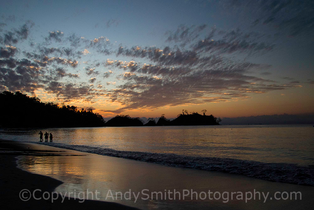fine art photograph of sunset in Punta Leone, Costa Rica,  
