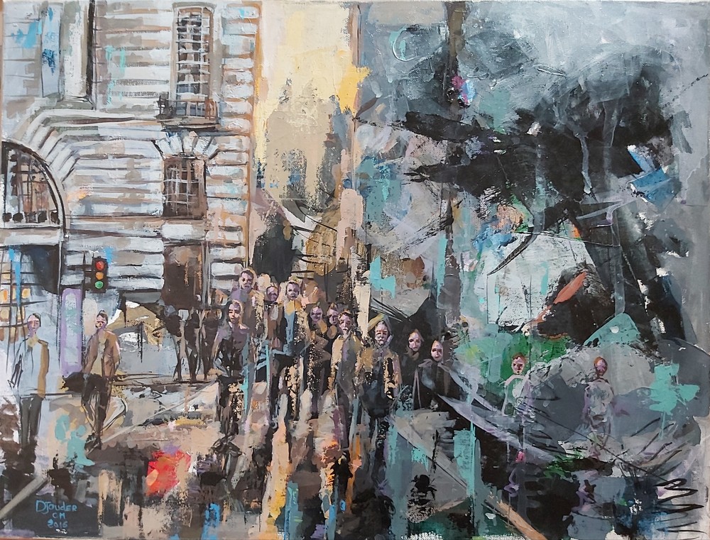 Walkers In The City. Art | chabanedjouder