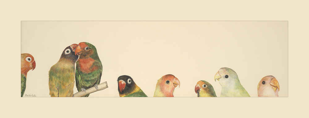 Lovebirds Giclee Print by DevaArt Studio