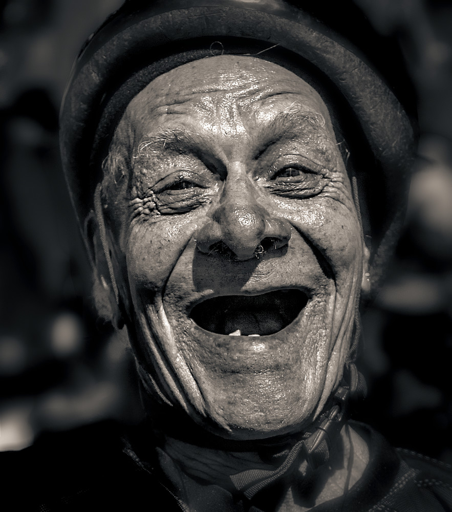 Laughing Man At Ciclavia 2018 Photography Art | Dan Katz, Inc.