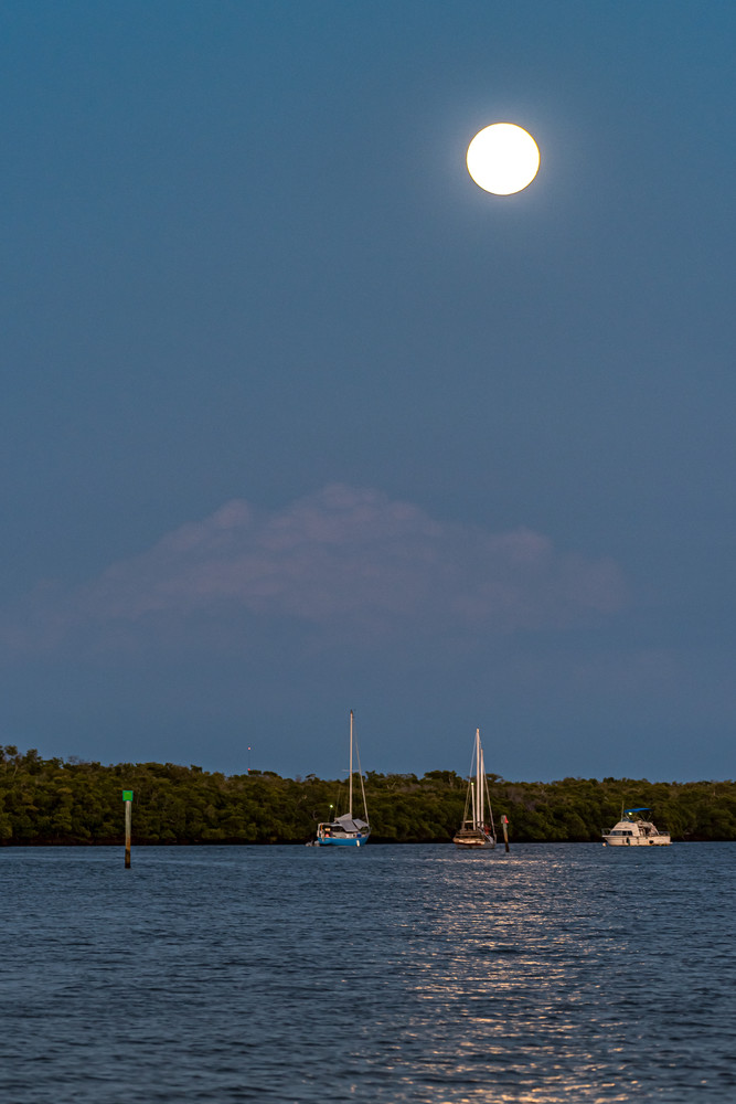 Moonrise Over Matanzas Pass Photography Art | Gingerich PhotoArt