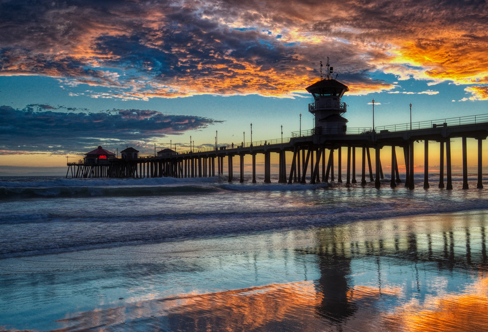 Huntington Beach Pier Photography Art | zoeimagery