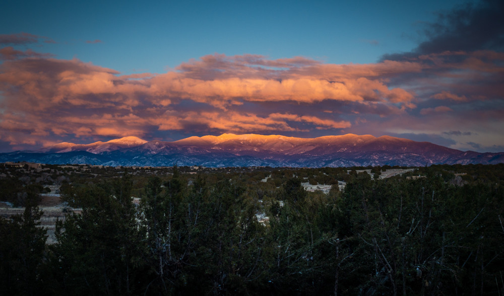 Last Light on Sangre De Christo Mountains Last Light on Sangre De Christo Mountains