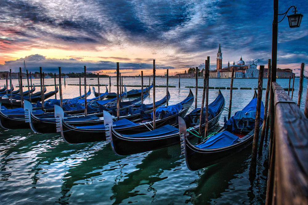 Gondolas Of Venice Photography Art | zoeimagery
