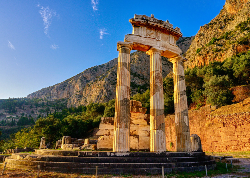 Temple Of Athena Pronaia   Delphi Greece Photography Art | zoeimagery