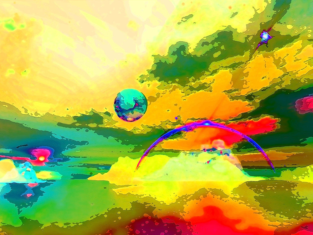 Space Fantasy Art - Strange Planet - Don White Art Dreamer