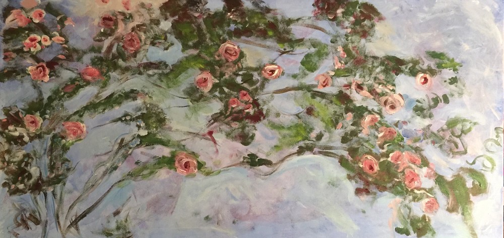 Monet's Roses  Art | Scott Dyer Fine Art