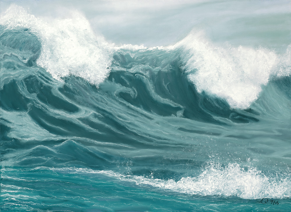 S.Gehring - Oregon Coast Wave Art - Winter Storm Seaside