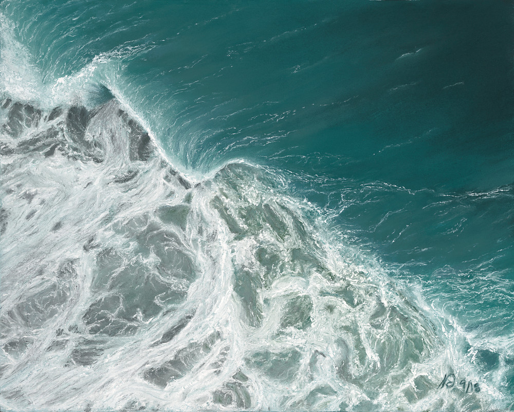 S.Gehring - Oregon Coast Wave Art - Breaking Down