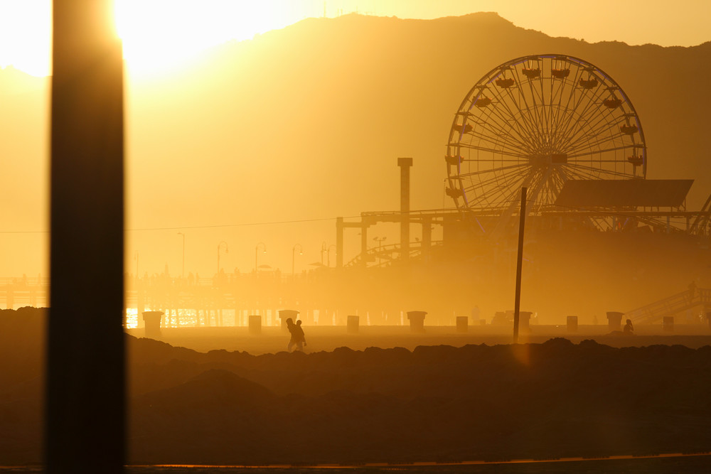 Santa Monica Pier Silhouette Photography Art | Michael Scott Adams Photography