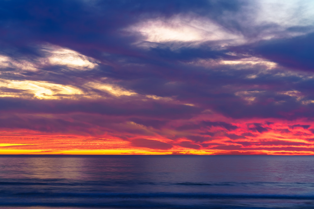 Burning Sunset In Pacific Beach, San Diego Fine Art Print Art | McClean Photography Burning Sunset In Pacific Beach, San Diego Fine Art Print Art | McClean Photography