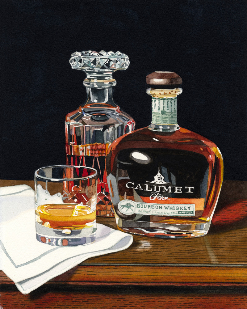 Calumet Farm Bourbon Art | Gary Curtis Watercolors