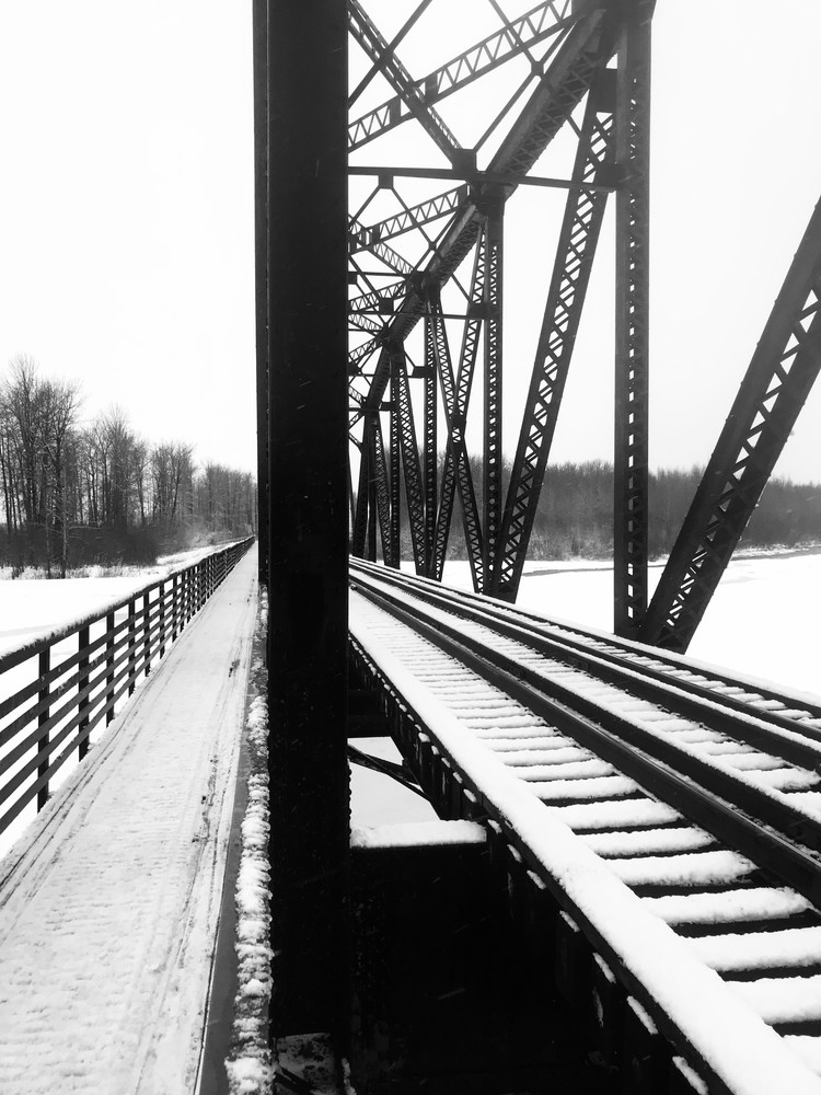 Snow Dusted Bridge Photography Art | Visionary Adventures, LLC