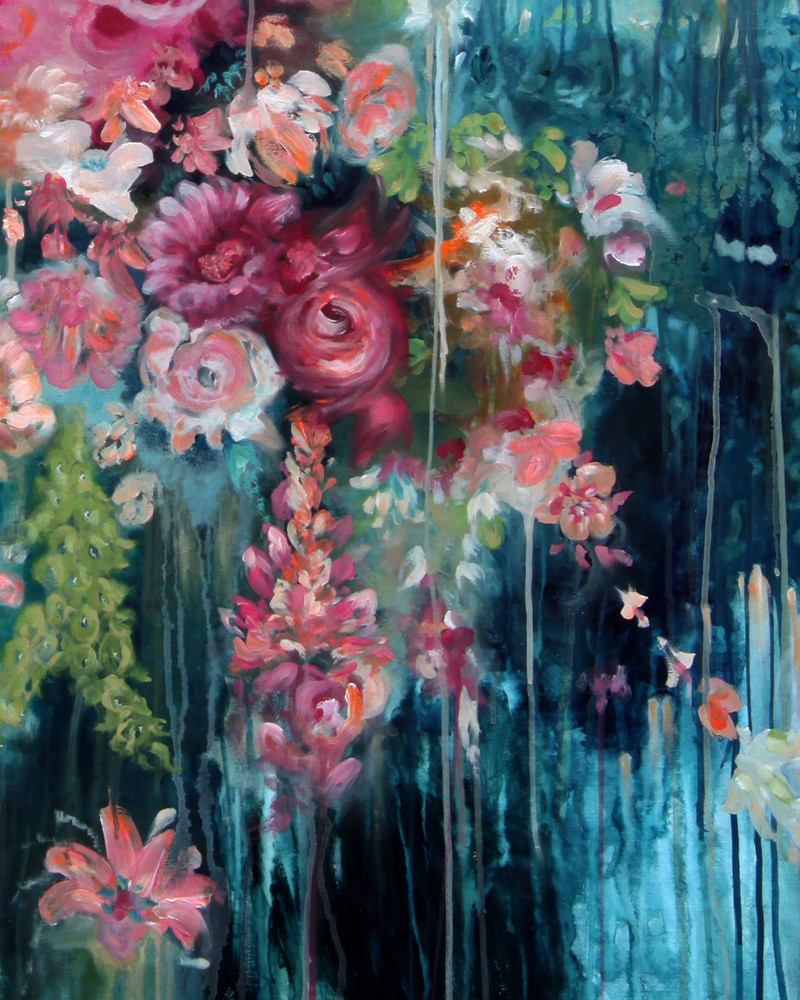 Flower Fountain Series: Blue Stream