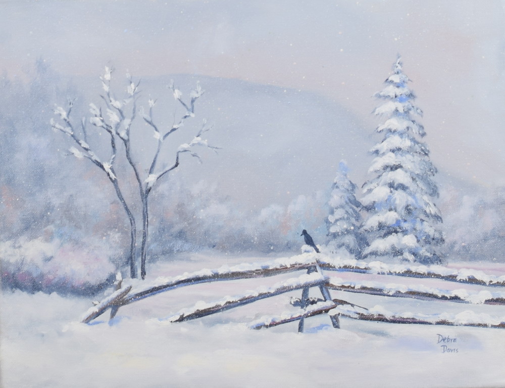 Alone In The Snow Art | Debra Davis Fine Art