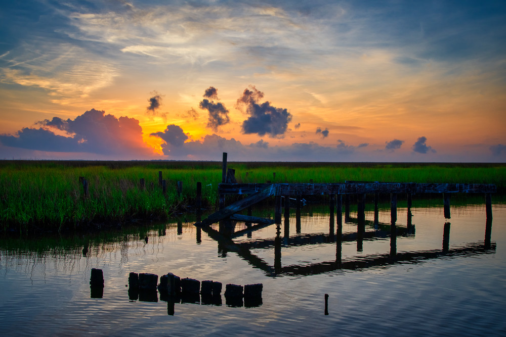 Marsh Sunrise - Louisiana fine-art photography prints