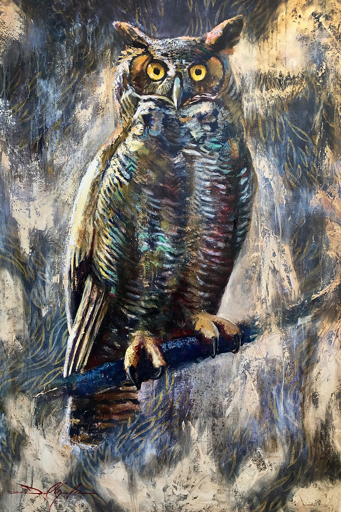 Great Horned Owl  Art | Danielsartwork