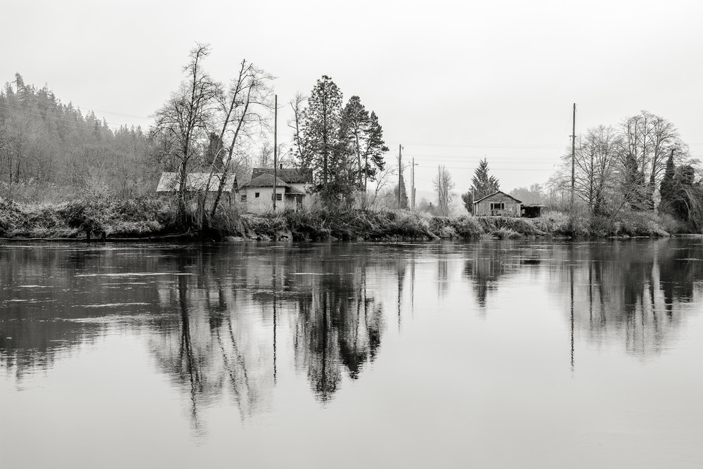 Abandoned Houses Along the Chehalis River, Montesano, Washington, 2015