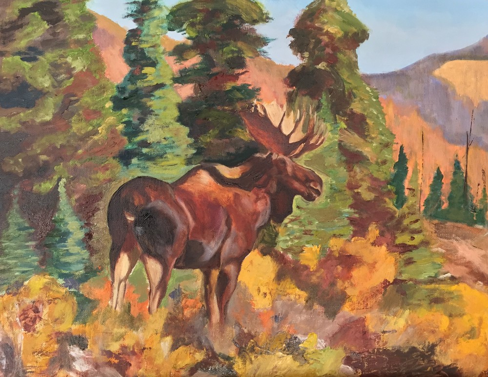 Moose Afternoon Art | Scott Dyer Fine Art